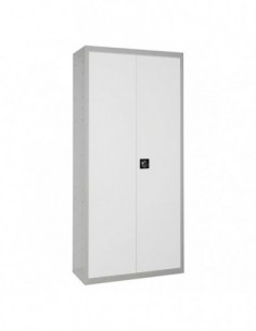 Armario Taquilla SIMON LOCKER Profesional Monobloque Multiusos 180x60x40 2/4 Gris/Blanco | Taquilla metálica SimonLocker para ve 2