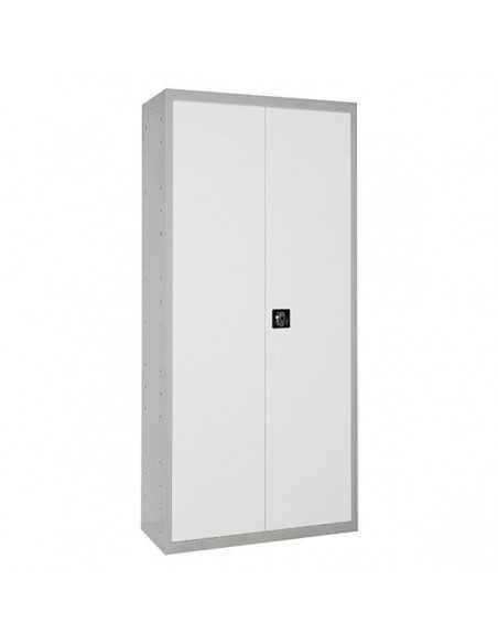 Armario Taquilla SIMON LOCKER Profesional Monobloque Multiusos 180x60x40 2/4 Gris/Blanco