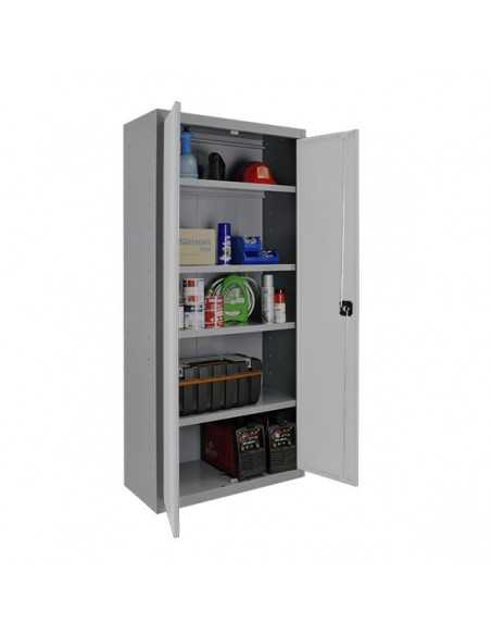 Armario Taquilla SIMON LOCKER Profesional Monobloque Multiusos 180x60x40 2/4 Gris/Blanco | Taquilla metálica SimonLocker para ve