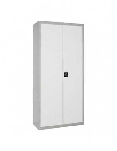 Armario Taquilla SIMON LOCKER Profesional Monobloque Multiusos 180x80x40 2/4 Gris/Blanco