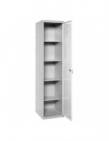 Armario Taquilla SIMON LOCKER Profesional Monobloque CLEANING 180x40x40 1/4 Gris/Blanco