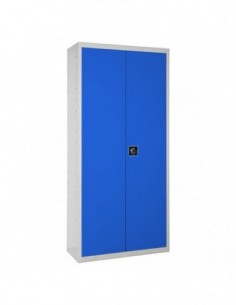 Armario Taquilla SIMON LOCKER Profesional Monobloque Multiusos 180x100x40 2/4 Gris/Azul | Taquilla metálica SimonLocker para ves 2