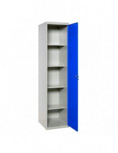 Armario Taquilla SIMON LOCKER Profesional Monobloque CLEANING 180x40x40 1/4 Gris/Azul | Taquilla metálica SimonLocker para vestu 2