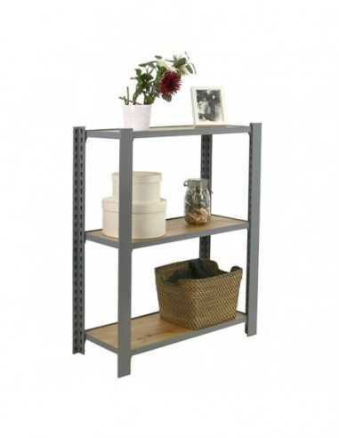 Estantería SIMONRACK Officlick 3/300 wood i.m. Gris/roble nodi