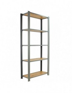 Estantería SIMONRACK Officlick 5/300 wood i.m. Gris/roble nodi