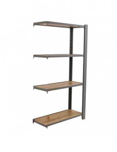 Estantería SIMONRACK Officlick 4/400 wood a.m. Gris/roble nodi