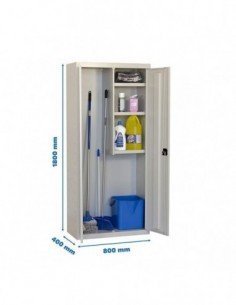 Armario Taquilla SIMON LOCKER PROF.Monobloque CLEANING 180x80x40 2/3 Gris | Taquilla metálica SimonLocker para vestuarios y ofic