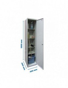Armario Taquilla SIMON LOCKER PROF.Monobloque CLEANING 180x40x40 1/4 Gris | Taquilla metálica SimonLocker para vestuarios y ofic
