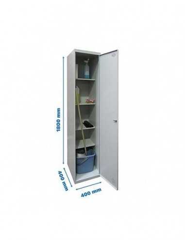 Armario Taquilla SIMON LOCKER PROF.Monobloque CLEANING 180x40x40 1/4 Gris | Taquilla metálica SimonLocker para vestuarios y ofic