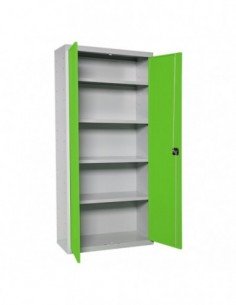 Casilleros SIMON LOCKER Profesional Monobloque MULTI. 180x100x40 2/4 Gris/Verde | Taquilla metálica SimonLocker para vestuarios  2