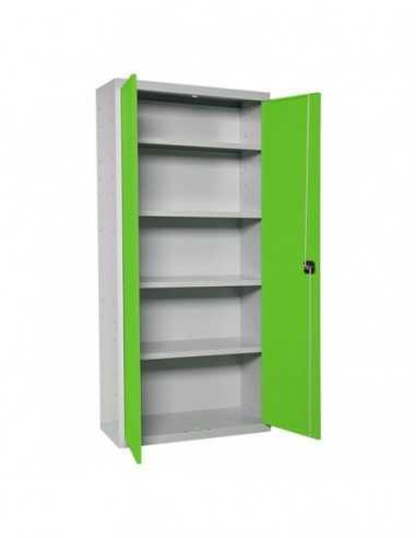 Casilleros SIMON LOCKER Profesional Monobloque MULTI. 180x100x40 2/4 Gris/Verde