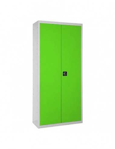 Casilleros SIMON LOCKER Profesional Monobloque MULTI. 180x100x40 2/4 Gris/Verde | Taquilla metálica SimonLocker para vestuarios 