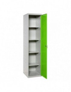 Casilleros SIMON LOCKER Profesional Monobloque CLEANING 180x40x40 1/4 Gris/Verde | Taquilla metálica SimonLocker para vestuarios 2