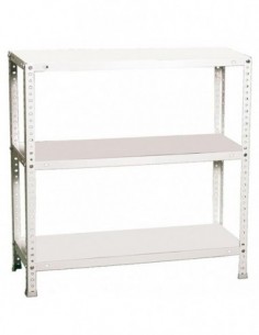Estantería SIMONCLASSICS Comfort mini 3/400 900 blanco | Estantería metálica SimonRack para cargas de 300 kg 2