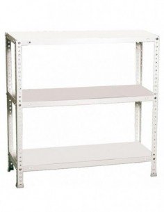 Estantería SIMONCLASSICS Comfort mini 3/400 900 blanco | Estantería metálica SimonRack para cargas de 300 kg 2