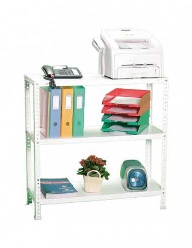 Estantería SIMONCLASSICS Comfort mini 3/400 900 blanco | Estantería metálica SimonRack para cargas de 300 kg