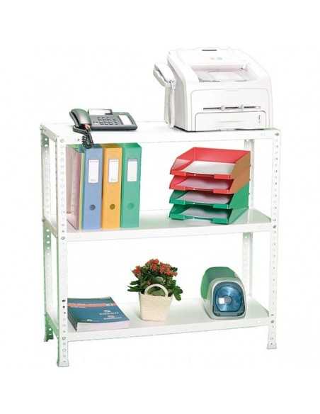 Estantería SIMONCLASSICS Comfort mini 3/400 900 blanco | Estantería metálica SimonRack para cargas de 300 kg