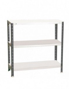 Estantería SIMONCLASSICS Comfort mini 3/400 900 antracita/blanco | Estantería metálica SimonRack para cargas de 300 kg 2