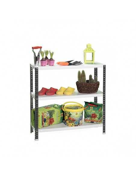 Estantería SIMONCLASSICS Comfort mini 3/400 900 antracita/blanco | Estantería metálica SimonRack para cargas de 300 kg