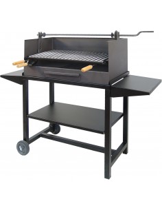 Barbacoa con Elevador y Bandejas Metálicas