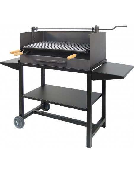 Barbacoa con Elevador y Bandejas Metálicas
