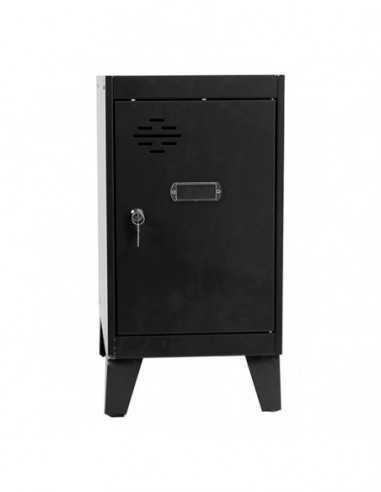 Armario Taquilla SIMON LOCKER Monobloque Mini 475x300x500 + pies Antracita/Antracita | Taquilla metálica SimonLocker para vestua