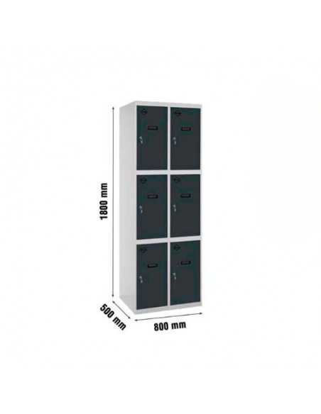 Armario Taquilla SIMON LOCKER desm. 3 puertas 2/6 400 (800) gr/an