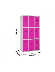 Armario Taquilla SIMON LOCKER desm. 3 puertas 3/9 400 (1200) gr/rs