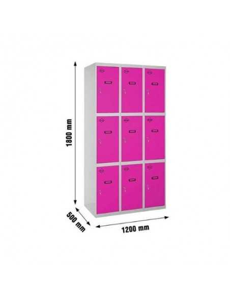 Armario Taquilla SIMON LOCKER desm. 3 puertas 3/9 400 (1200) gr/rs