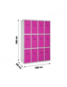Armario Taquilla SIMON LOCKER desm. 3 puertas 4/12 400 (1600) gr/rs