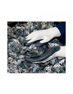 Guantes De Nitrilo Juba Nylon/algodón Sin Costuras 5120 Nitritex T-9 2