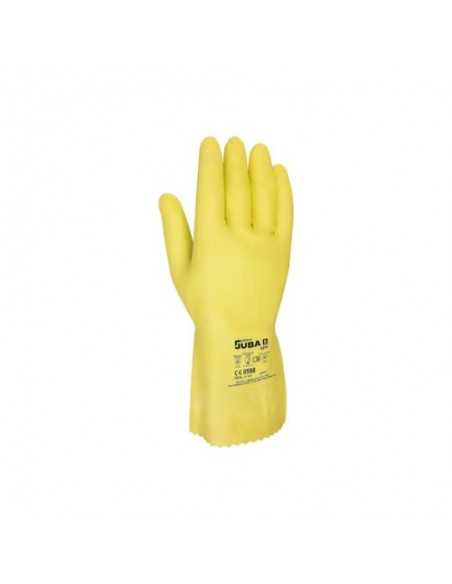 Guantes de látex JUBA látex natural flocado ligero 621Y NOVA 52 T-7