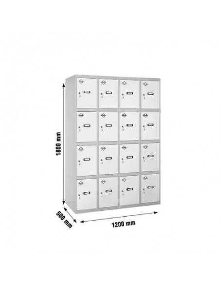 Taquilla Consigna SIMONRACK Simonlocker desm. 4 puertas 4/16 300 (1200) gr/bl