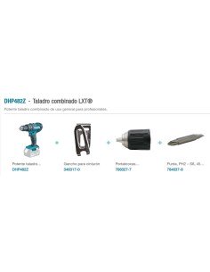 TALADRO COMBINADO 18V DHP482Z MAKITA 2