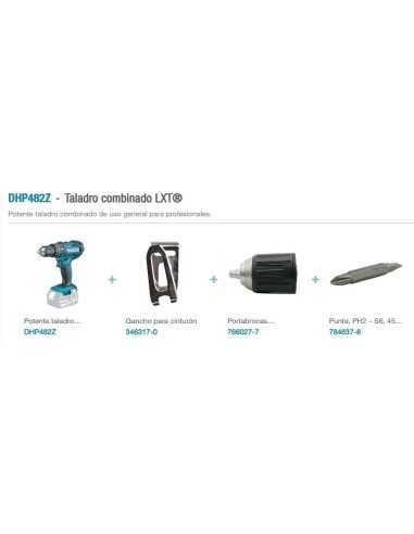 TALADRO COMBINADO 18V DHP482Z MAKITA