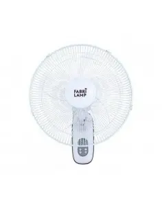 Ventilador de Pared CUTA Blanco 3 Vel. 50W con Mando