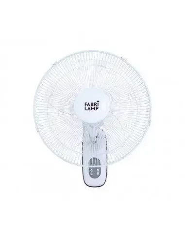 Ventilador de Pared CUTA Blanco 3 Vel. 50W con Mando