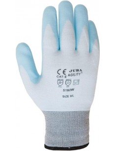 Guantes de nitrilo Juba nylon sin costuras 5160W AGILITY T-10 2