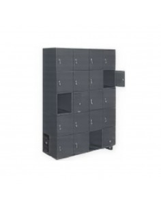 Armario Taquilla SIMON LOCKER PROF.Monobloque 5 PUERTA 4/20 300(1200)GR/AN | Taquilla metálica SimonLocker para vestuarios y ofi