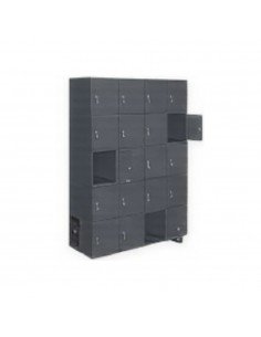 Armario Taquilla SIMON LOCKER PROF.Monobloque 5 PUERTA 4/20 300(1200)GR/AN | Taquilla metálica SimonLocker para vestuarios y ofi