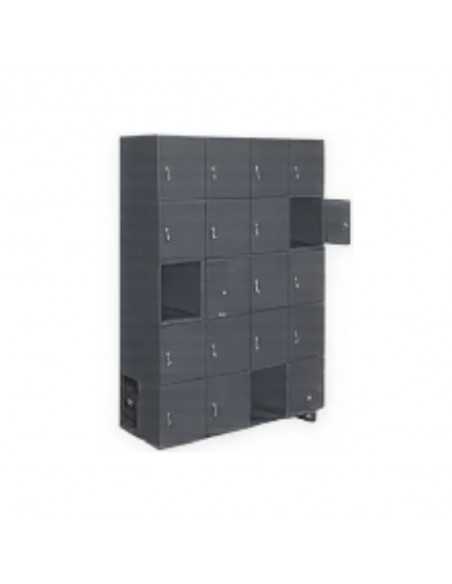 Armario Taquilla SIMON LOCKER PROF.Monobloque 5 PUERTA 4/20 300(1200)GR/AN | Taquilla metálica SimonLocker para vestuarios y ofi