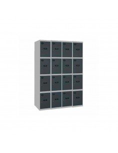 Armario Taquilla SIMON LOCKER PROF.Monobloque 4 PUERTA 4/16 300(1200)GR/AN | Taquilla metálica SimonLocker para vestuarios y ofi