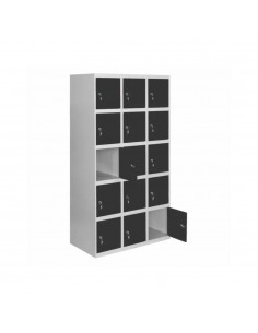 Armario Taquilla SIMON LOCKER PROF.Monobloque 5 PUERTA 3/15 300 (900)GR/AN | Taquilla metálica SimonLocker para vestuarios y ofi