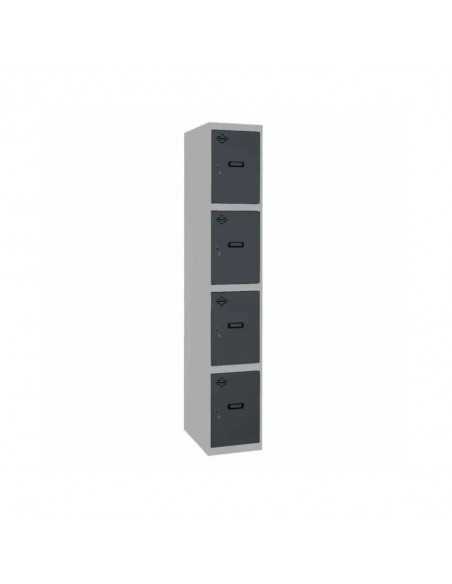 Armario Taquilla SIMON LOCKER PROF.Monobloque 4 PUERTA 1/4 300 GR/AN | Taquilla metálica SimonLocker para vestuarios y oficinas