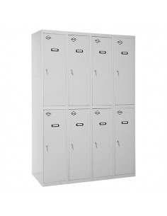 Armario Taquilla Simonlocker DIY Tandem 4/8 400 (1600) Gris