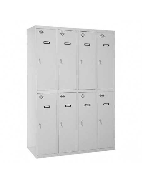 Armario Taquilla Simonlocker DIY Tandem 4/8 400 (1600) Gris