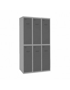 Armario Taquilla SIMON LOCKER PROF.Monobloque Tandem 3/6 300 (900) GR/AN