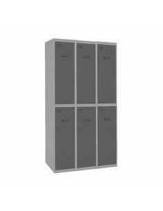 Armario Taquilla SIMON LOCKER PROF.Monobloque Tandem 3/6 300 (900) GR/AN