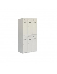 Armario Taquilla Simonlocker DIY Tandem 3/6 400 (1200) Gris