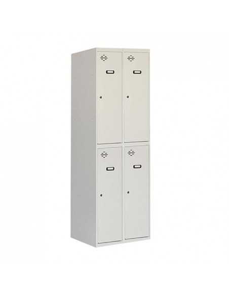 Armario Taquilla Simonlocker DIY Tandem 2/4 300 (600) Gris